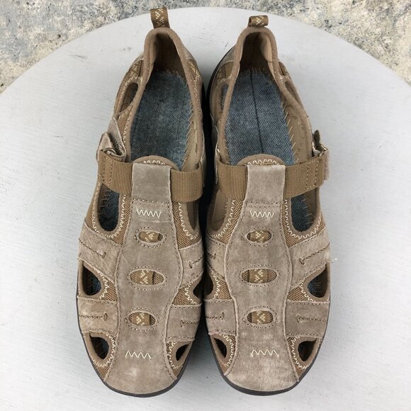 Earth Origins Women's Size 9M Camby Brown Leather Suede Low Casual Sporty Shoes - Picture 3 of 16